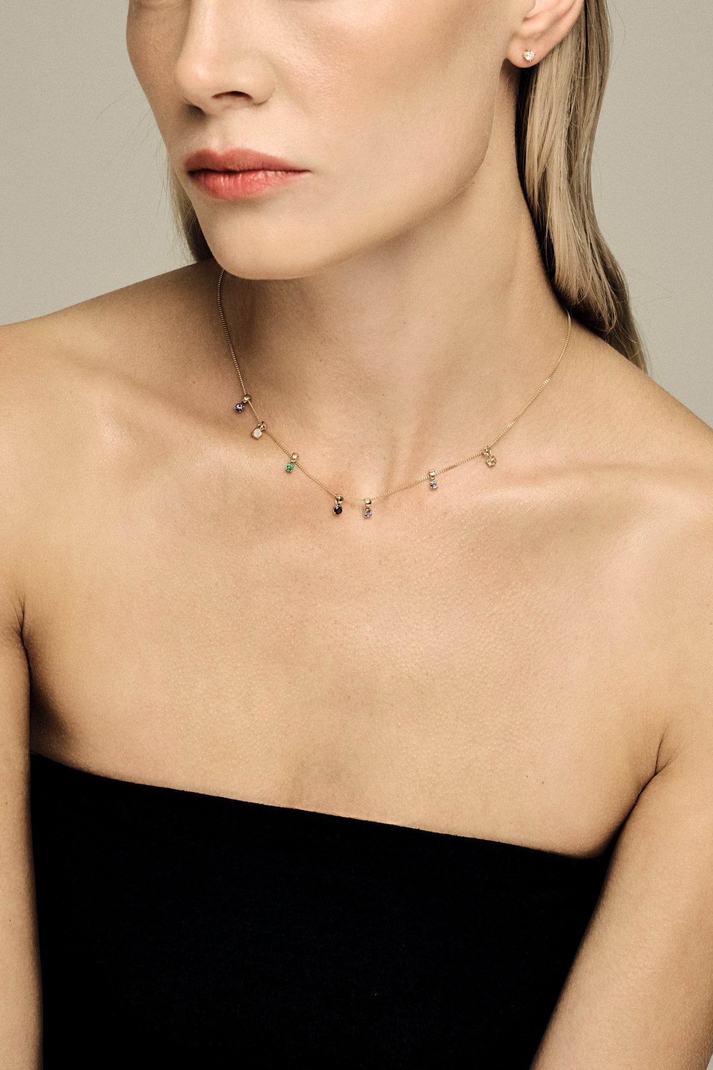 Birthstone Pendant | 9K White Gold