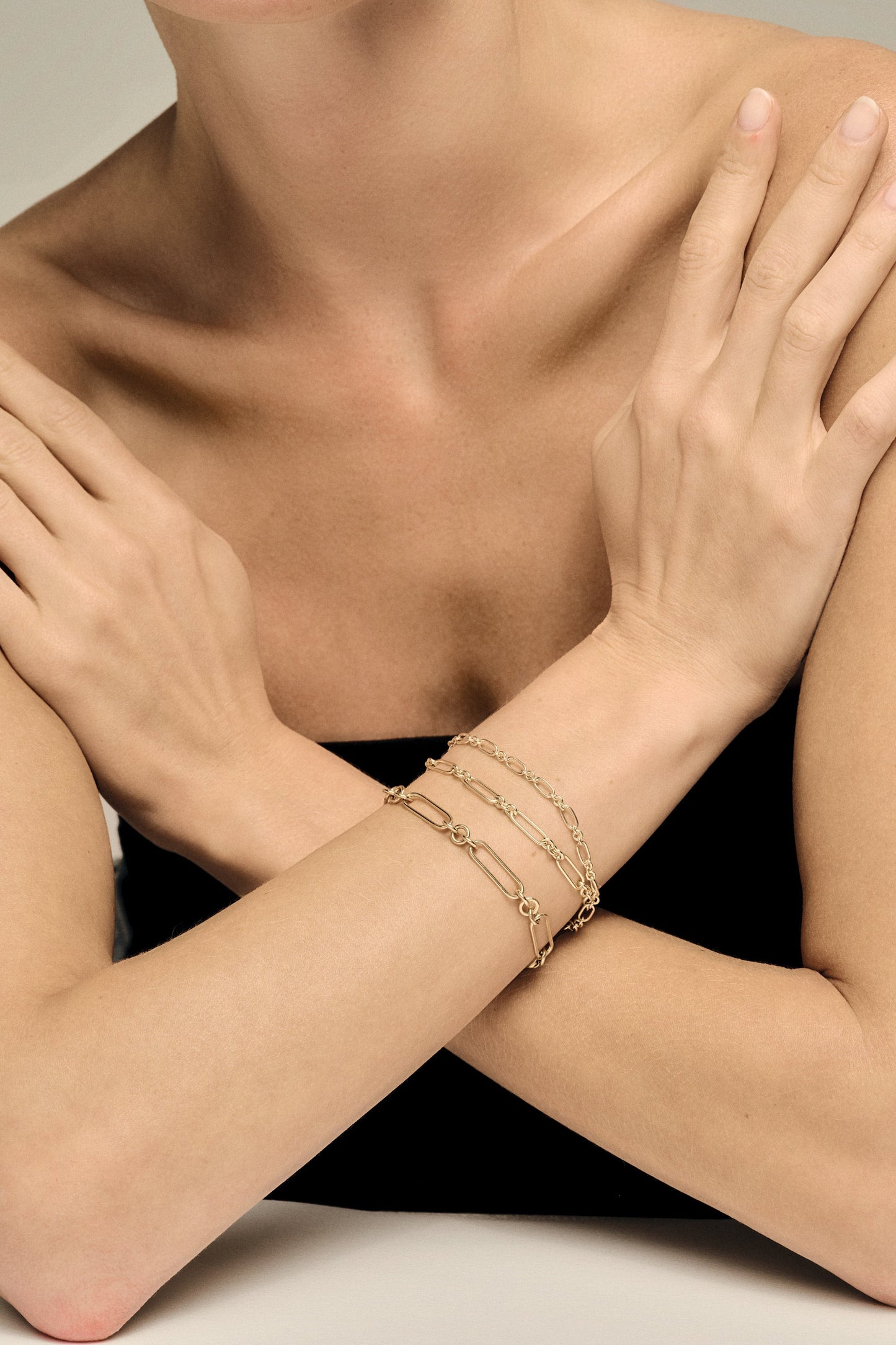 Large Lennox Bracelet | Silver or 9K White Gold