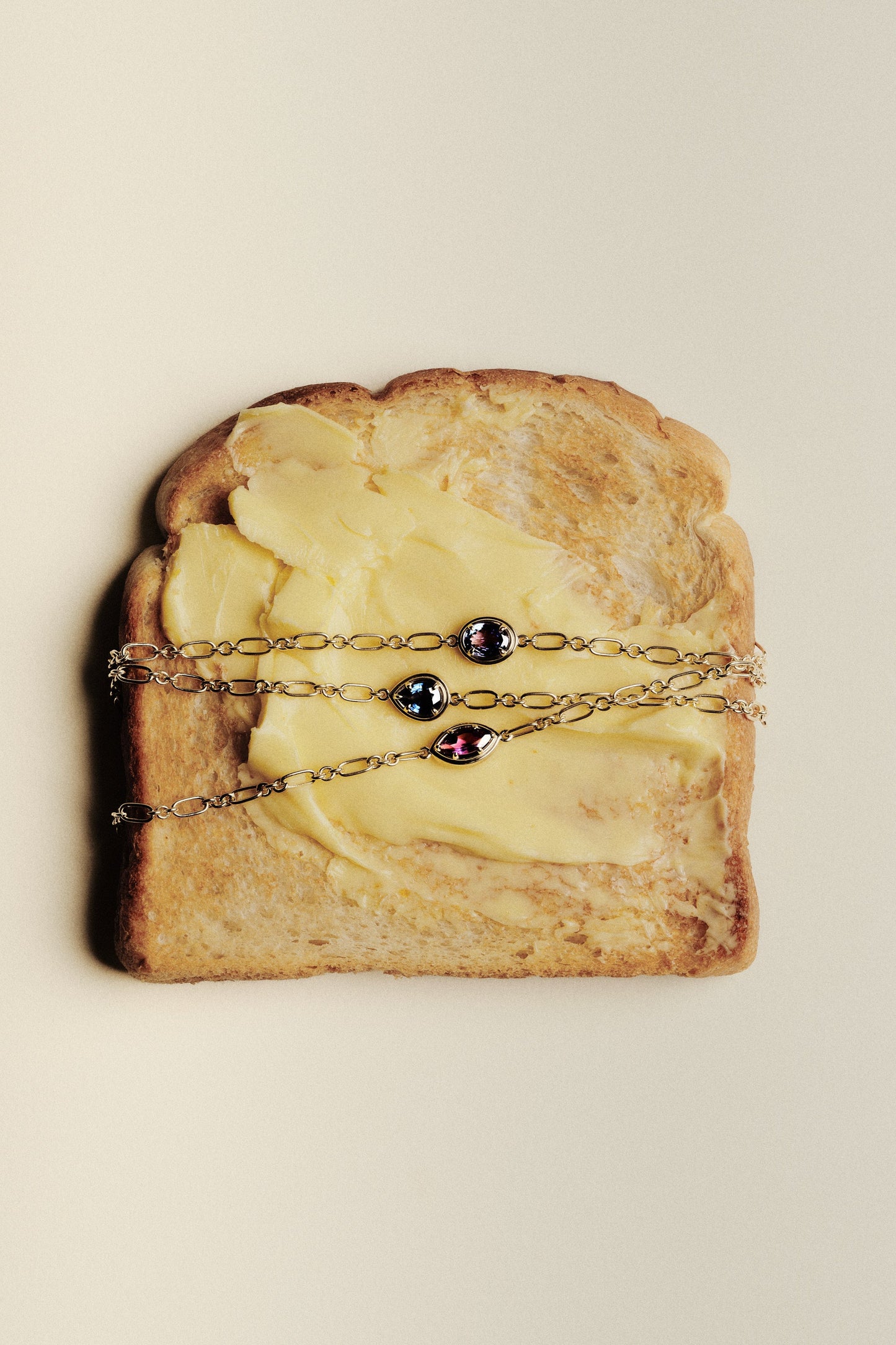 Roma Oval Gemstone Bracelet | Silver