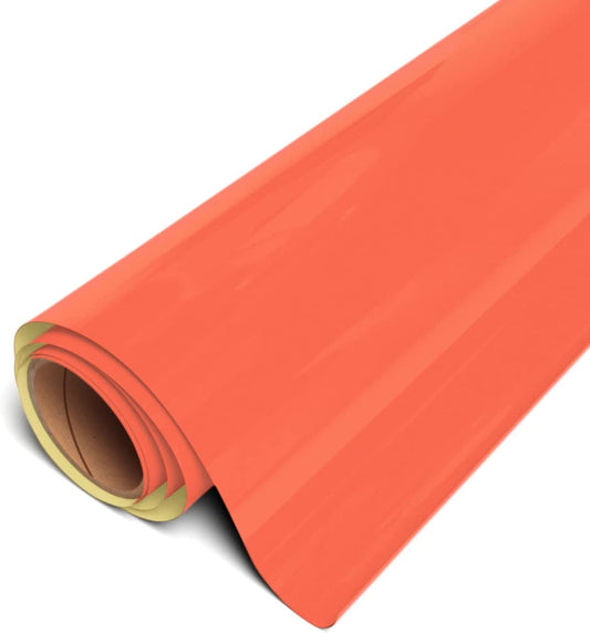 12" Neon Orange - Siser Easy Puff Heat Transfer Vinyl
