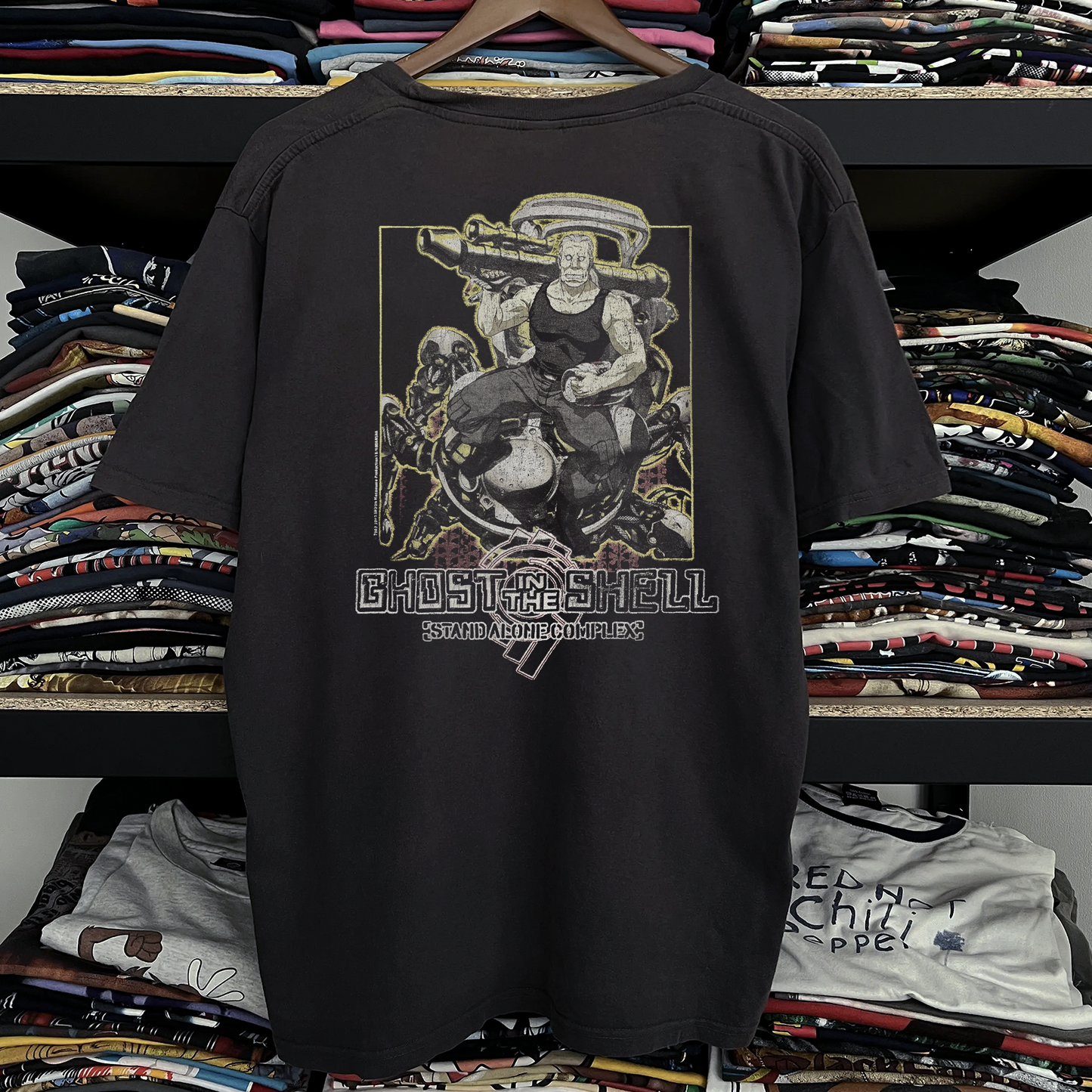 2003 Ghost In The Shell Washed Black Tee