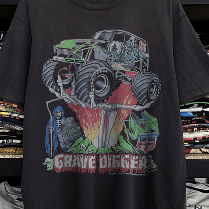 1994 Grave Digger Washed Black Tee