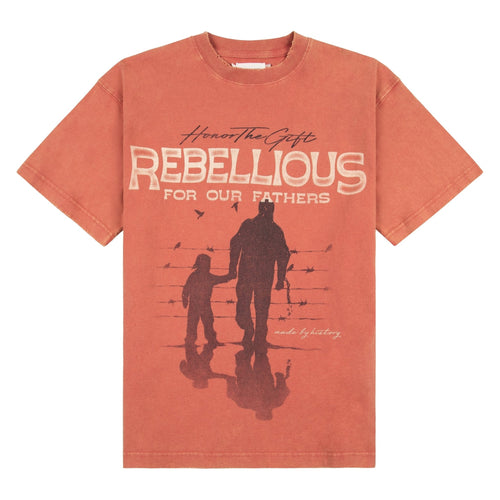 Rebellious for Our Fathers Tee | Brick