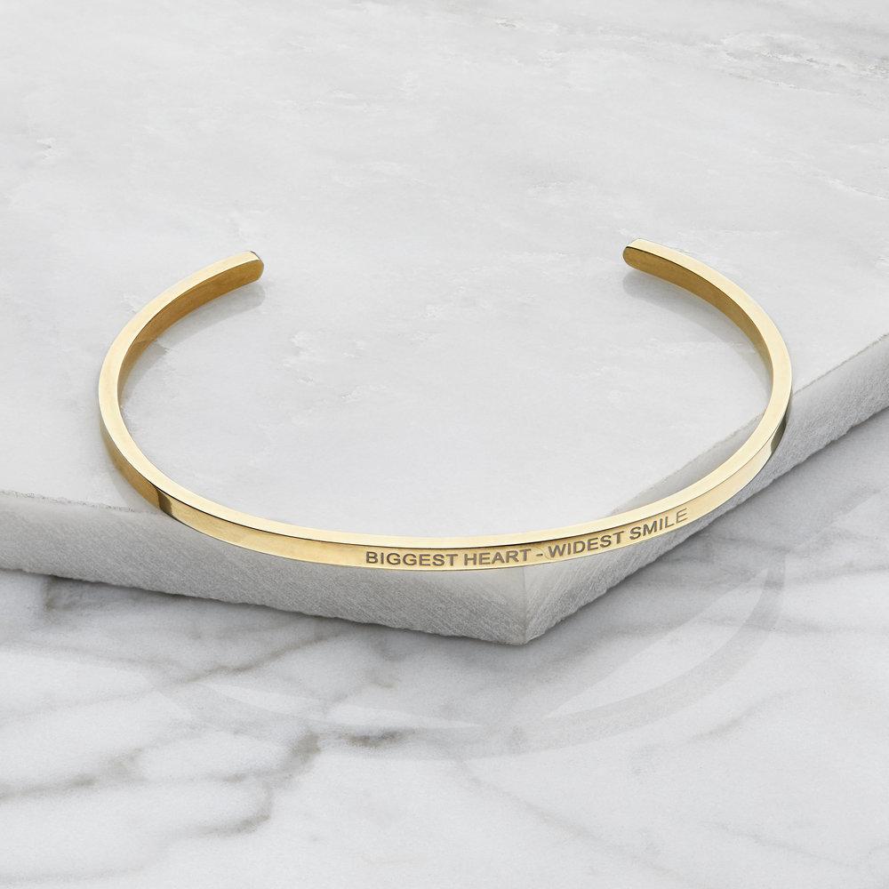 Rose Gold Thin Engraved Bangle