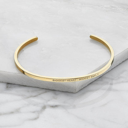 Rose Gold Thin Engraved Bangle