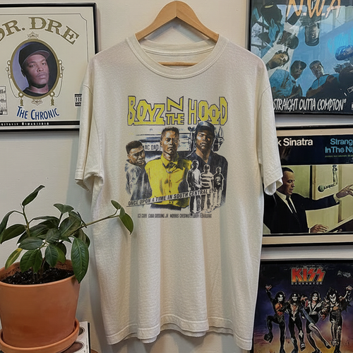 Rare Boyz N The Hood Washed White Tee