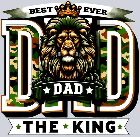 Best Ever Dad The King - STK00547 (DTF Transfers)