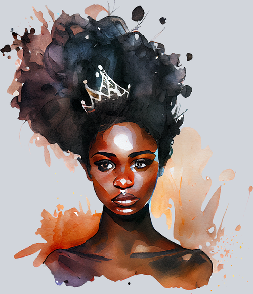 Black Queen Beauty - STK00917 (DTF Transfers)