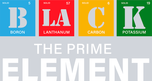 Black Prime Element 6 - STK00908 (DTF Transfers)