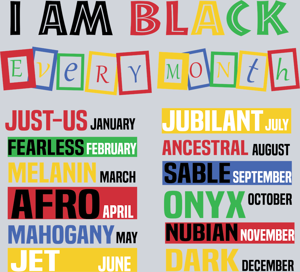 Black Every Month - Black - STK00593 (DTF Transfers)