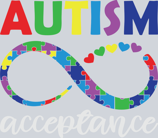 Autism Acceptance Infinity Puzzle - STK00305 (DTF Transfers)