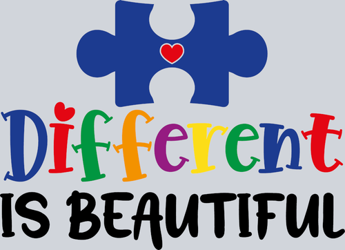 Autism Different Is Beautiful - STK00308 (DTF Transfers)