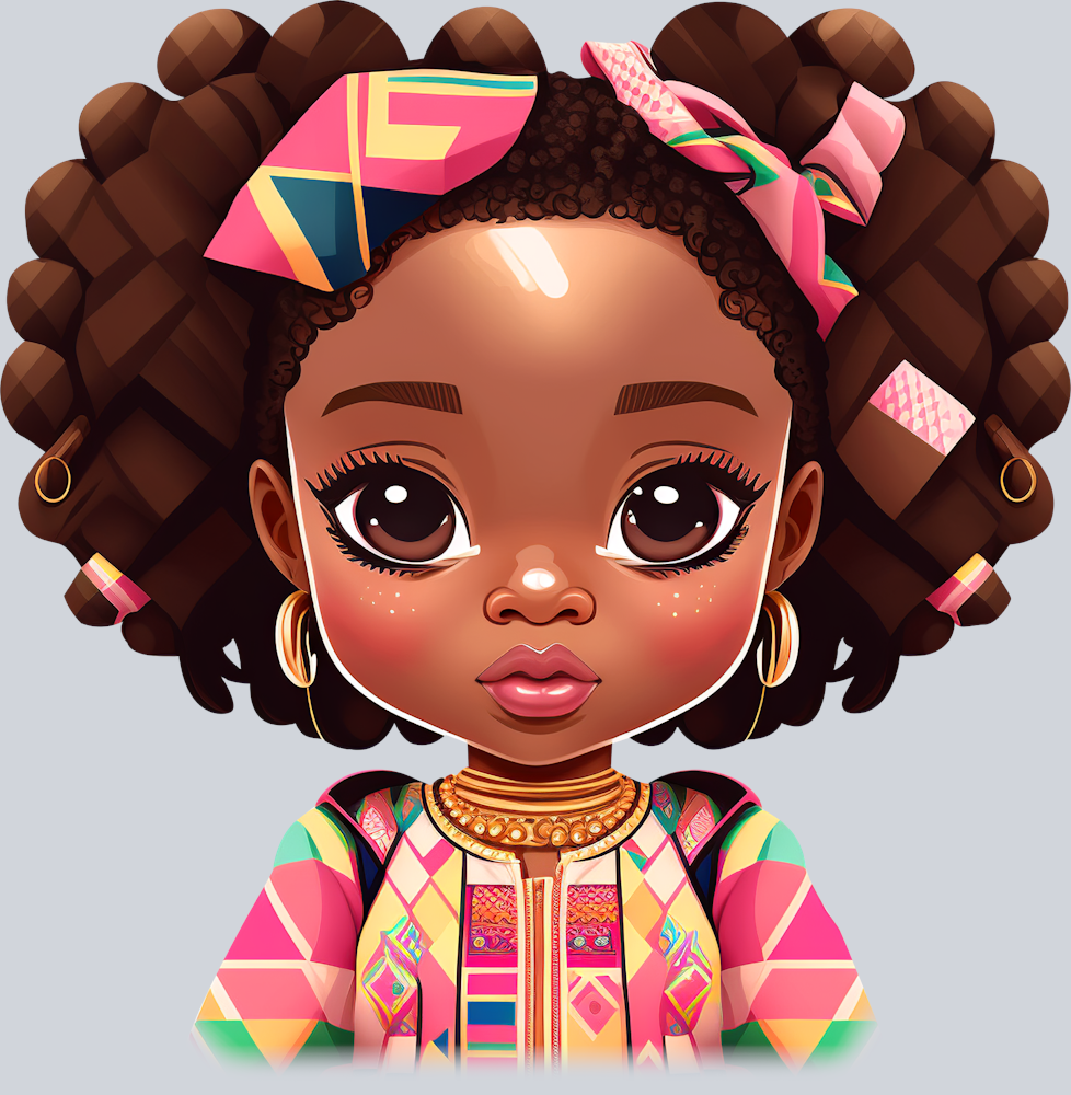 Beautiful Black Girl 6 - STK00523 (DTF Transfers)