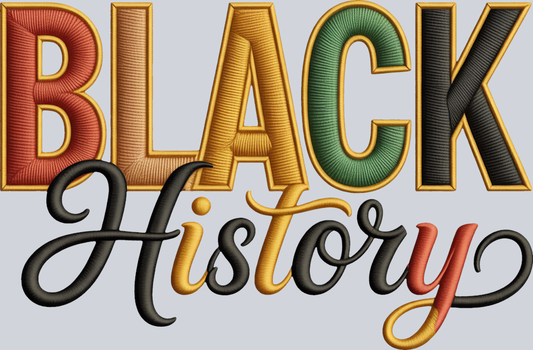 Black History Embroidery 2 - STK07552 (DTF Transfers)