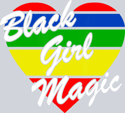Black Girl Magic Heart - STK00634 (DTF Transfers)