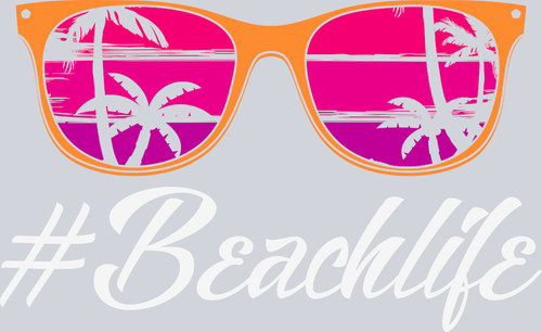 Beachlife Sunglasses - STK00515 (DTF Transfers)