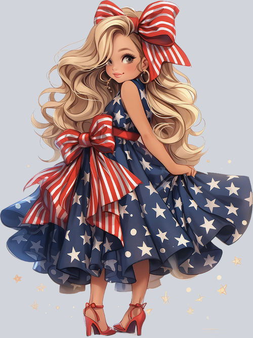 American Doll 18 - STK00203 (DTF Transfers)
