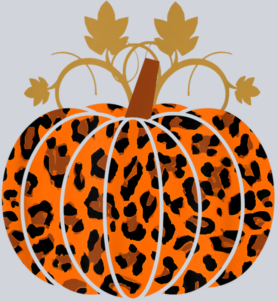 Animal Leopard Print Pumpkin Halloween Fall Autumn - STK00255 (DTF Transfers)