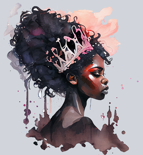 Black Queen Regal - STK00922 (DTF Transfers)